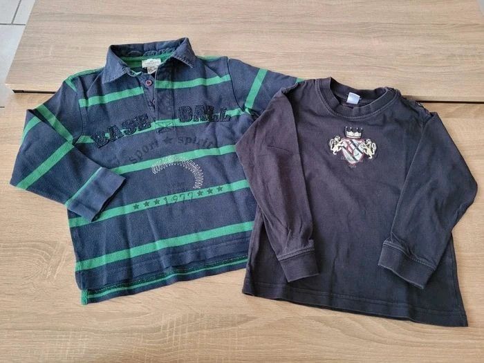 Lot de 2 hauts garçon en 4 ans