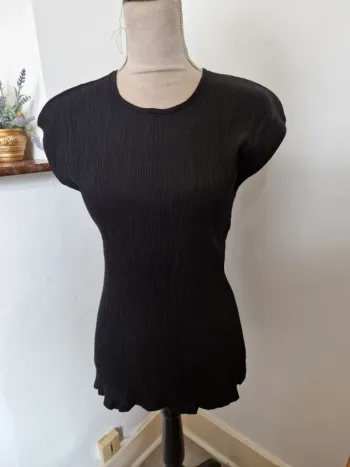 Tee shirt acordeon noir afibel taille 46 vintage