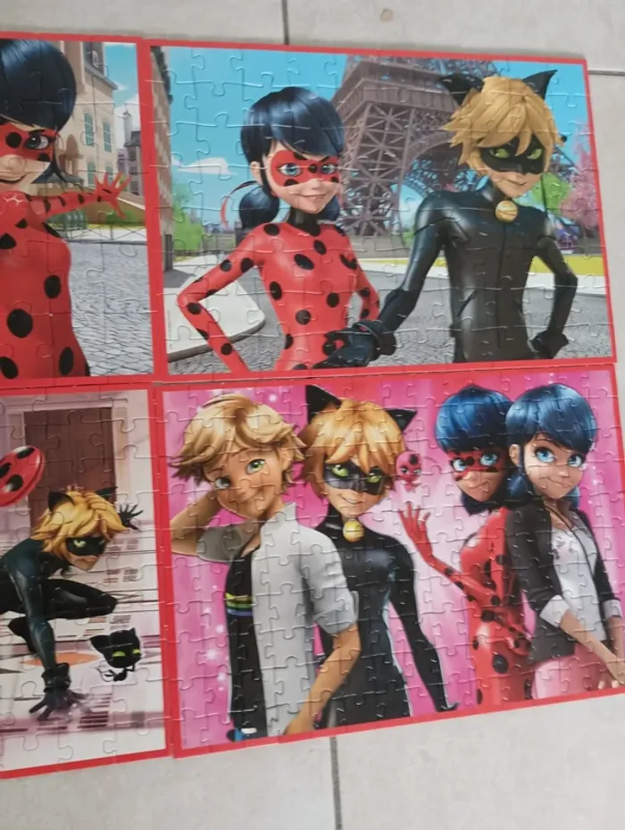 4 puzzles évolutives miraculous educa - photo numéro 3