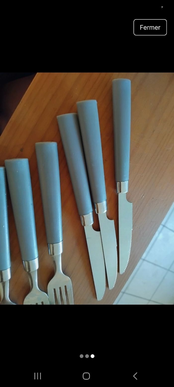 Lot de couvert gris neuf - photo numéro 3