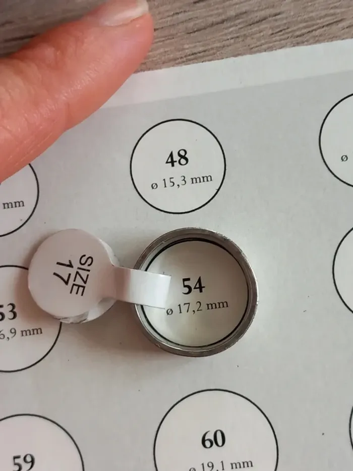 Bague acier inoxydable taille 17 (54) - photo numéro 4