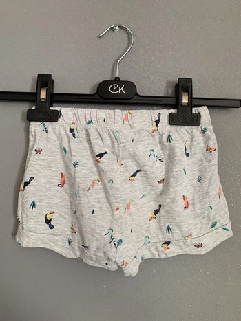 Short Kiabi motifs oiseaux T 8A - 126/131 Cm