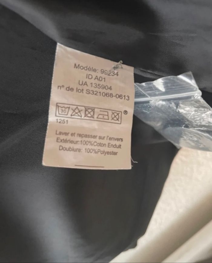 Trench cintré en coton enduit - taille 38 - photo numéro 5