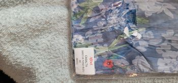 Chemisier fleuri bleu