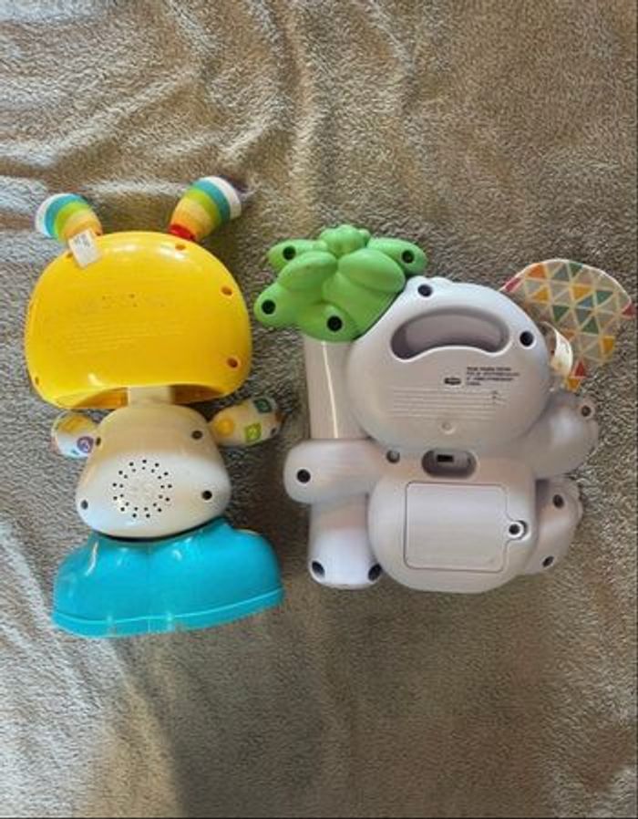 lot 2 jeux d’éveils interactifs Fisher Price - bebo le robot & noah le koala, à partir de 9M - photo numéro 2