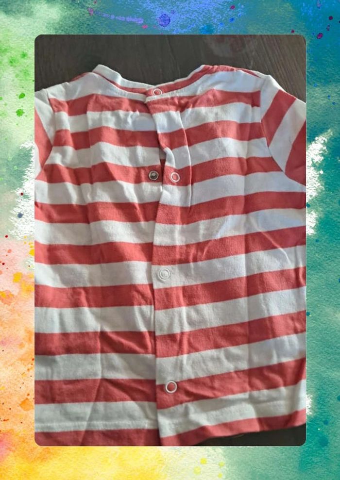 T-shirt Sucre d’Orge 6 mois  Ouverture boutons-pression dans le dos - photo numéro 4