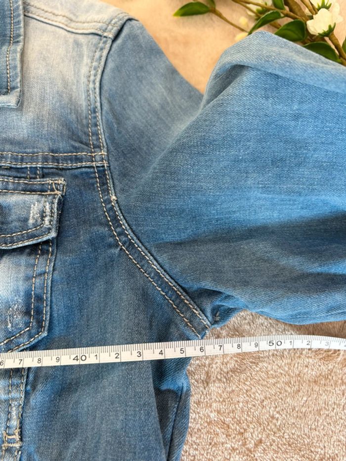 Veste courte en jean femme 40 - photo numéro 7