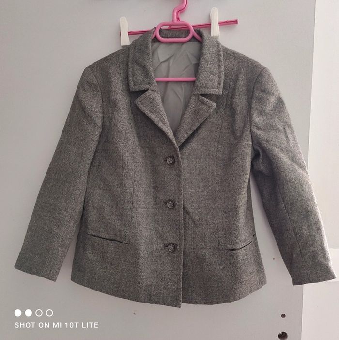 Veste chinée noire vintage