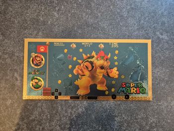 Billet OR à collectionner Bowser / Super Mario