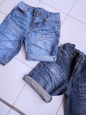 Lot  2 short  jeans, garçon
