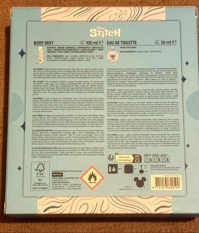 Coffret eau de toilette Stitch et brume corporelle - photo numéro 2