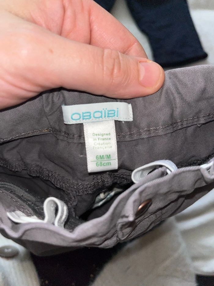 Lot de 2 pantalons 6 mois - photo numéro 4