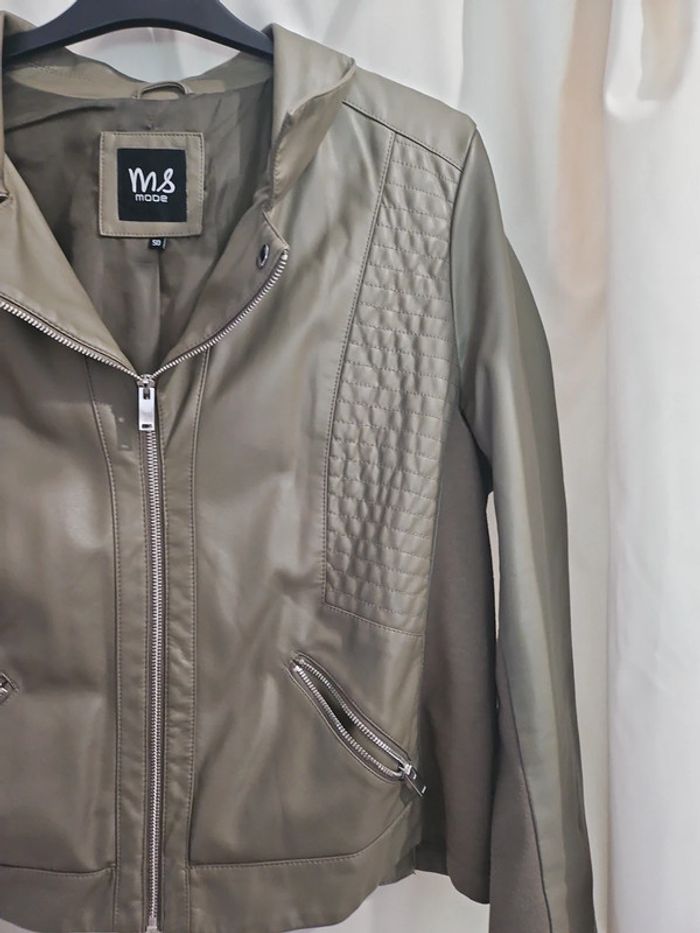 Belle veste bi matiere - photo numéro 5