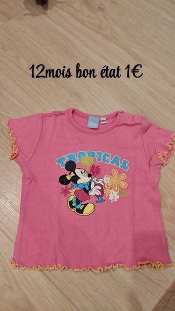 T-shirt Minnie 12mois 