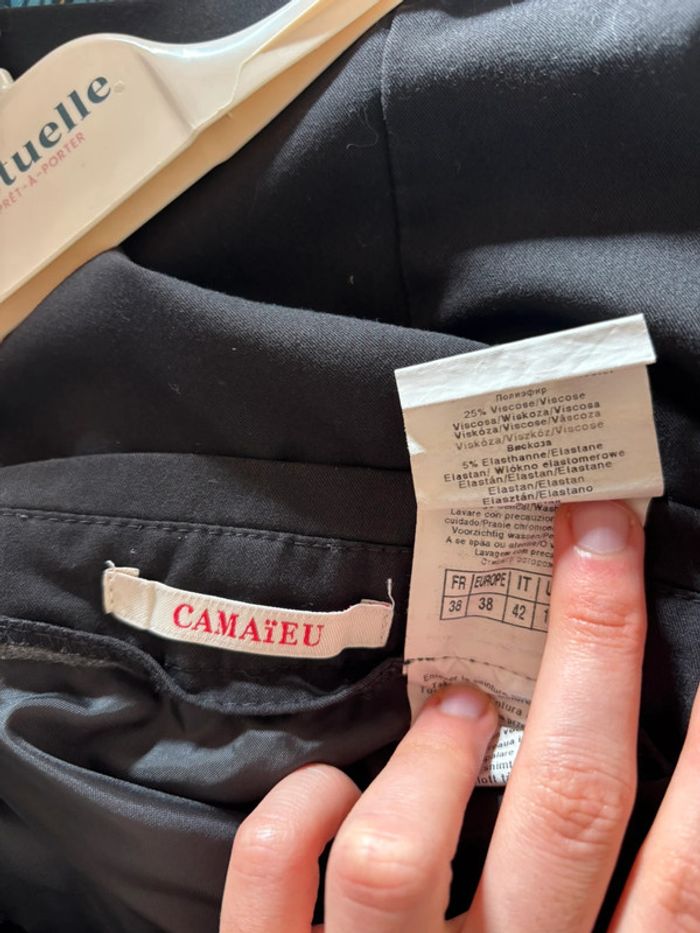 Jupe Noire Camaïeu - Classique et Confort - femme taille 38 - photo numéro 3