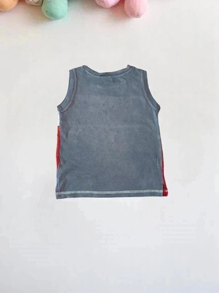 Débardeur Garçon Minigang - Gris et Rouge - Taille 2 ans (86 cm) - photo numéro 3