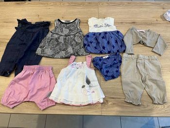 Lot de 8 vêtements fille taille 3 mois en très bon état