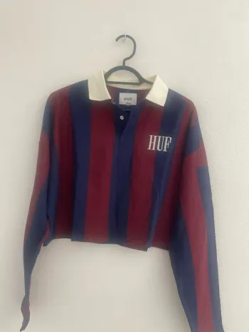 Polo HUF raye manches longues