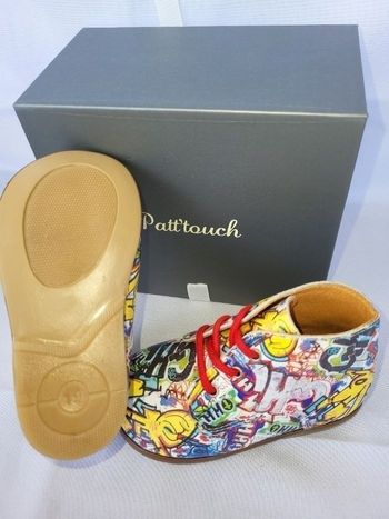 Chaussures derby mixte en cuir multicolore Point 19 Made in France 🇨🇵