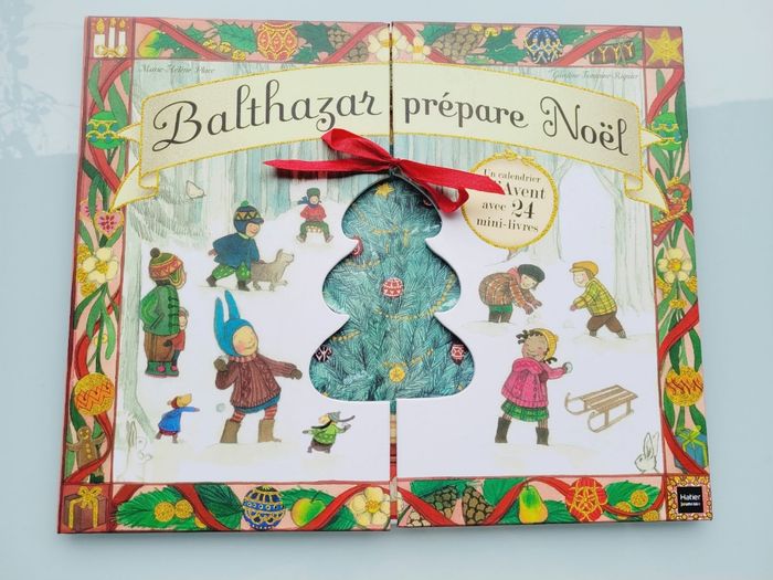 Superbe livre Calendrier de l'avant avec 24 mini-livres 🎄 Balthazar prépare Noël 🎅 - photo numéro 2