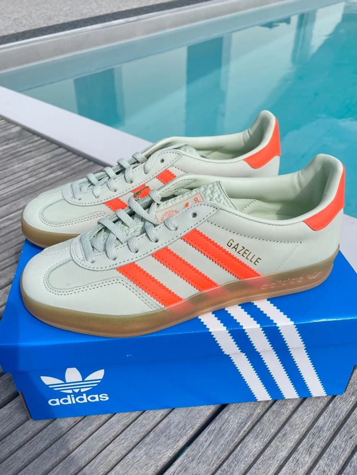 Adidas spezial gazelle orange / vert 37 - photo numéro 2