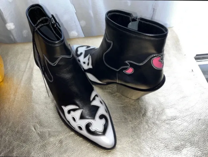 Superbes bottines en cuir, taille 38, Neuf - Paul & Joe - photo numéro 9