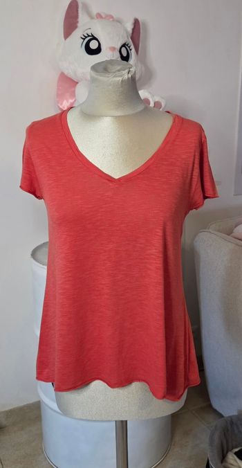 T-shirt American Vintage corail T/M – Fluide & confortable – Excellent état