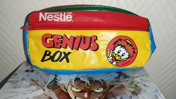 Trousse Mickey Geo trouvetou Vintage Genius Box Case Nestlé italy Gyro Gearloose