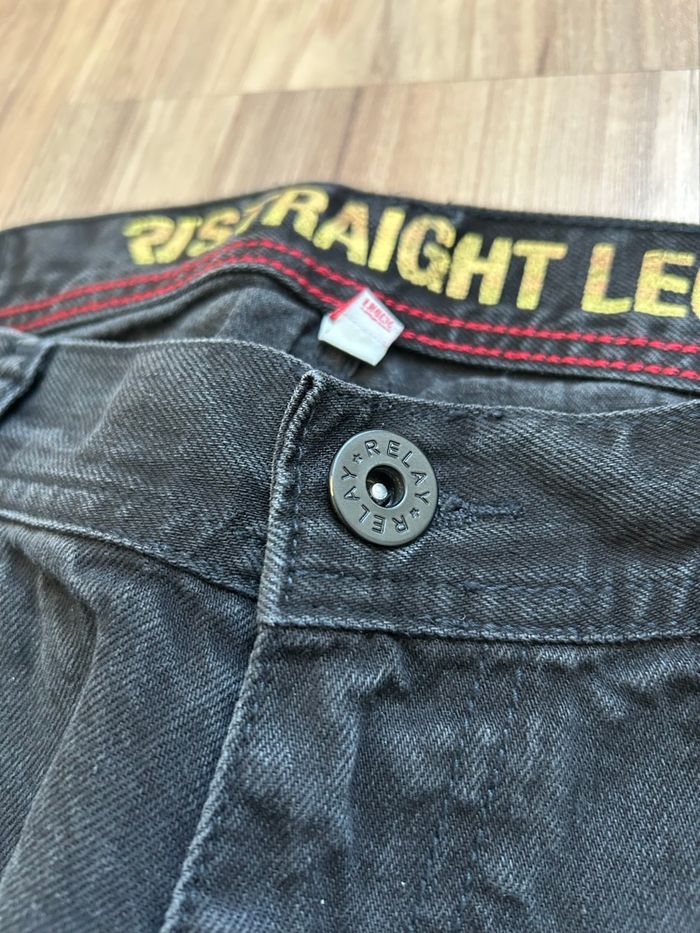Jean noir Brut Homme Straight Relay Tailles 44-46 - photo numéro 4