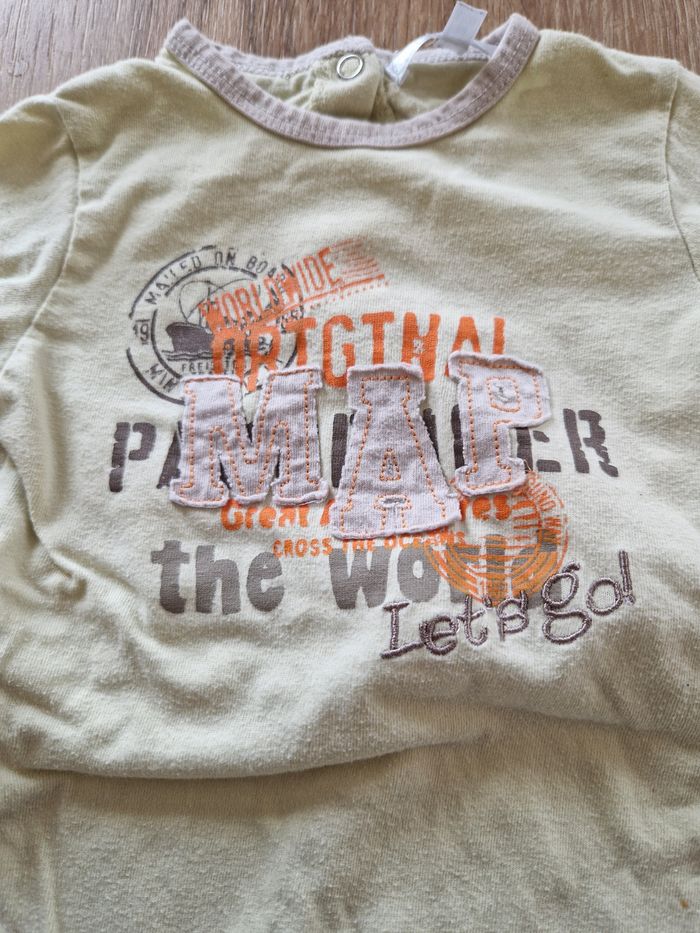 Pyjama/Grenouillère Kitchoun 6 mois - Vert Clair Motif Jungle - photo numéro 2