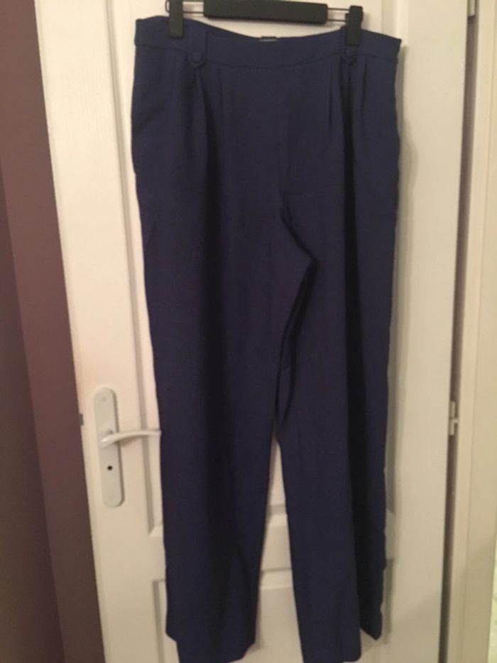 Pantalon sezane Loulou mauve évasé 46