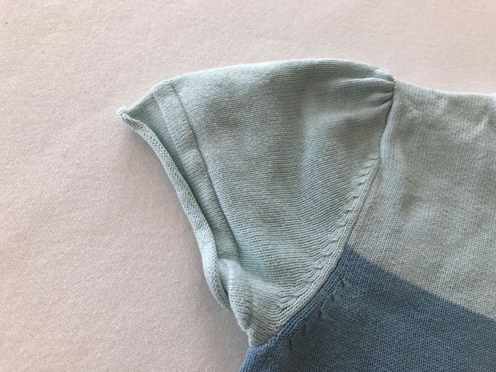 Robe Tricot Dégradée de Bleu - photo numéro 2