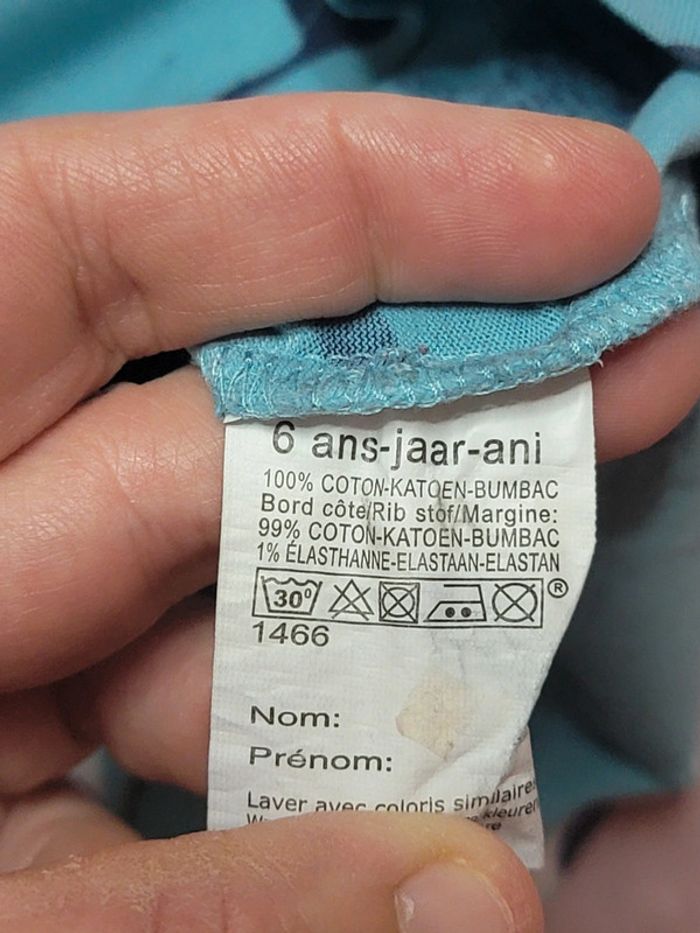 Tee-shirt baleine/requins 6ans, 116cm - photo numéro 3