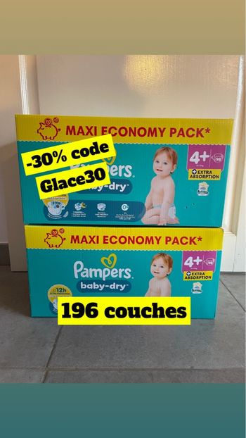 Pampers baby dry taille 4+