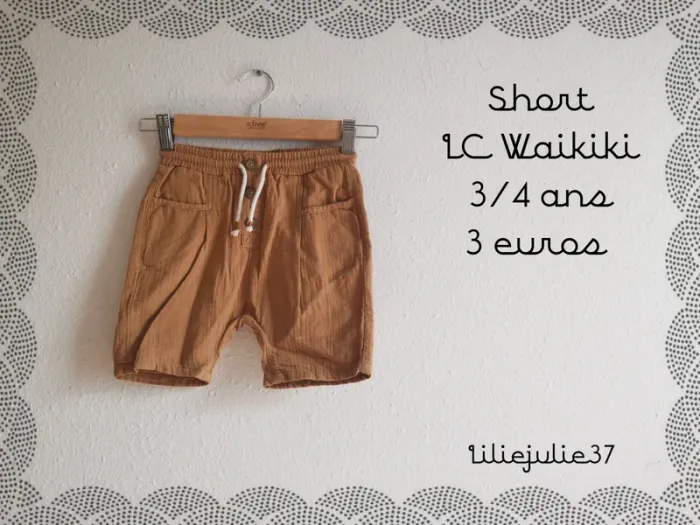 Short LC Waikiki 3/4 ans
