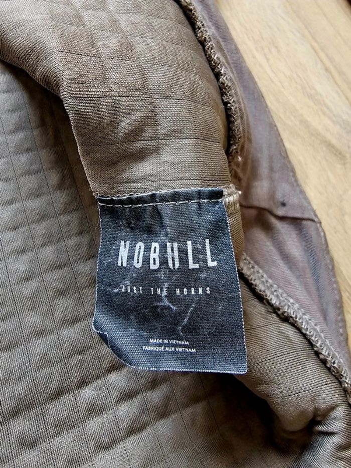 Pull Nobull matelassé kaki / beige taille M femme - photo numéro 7