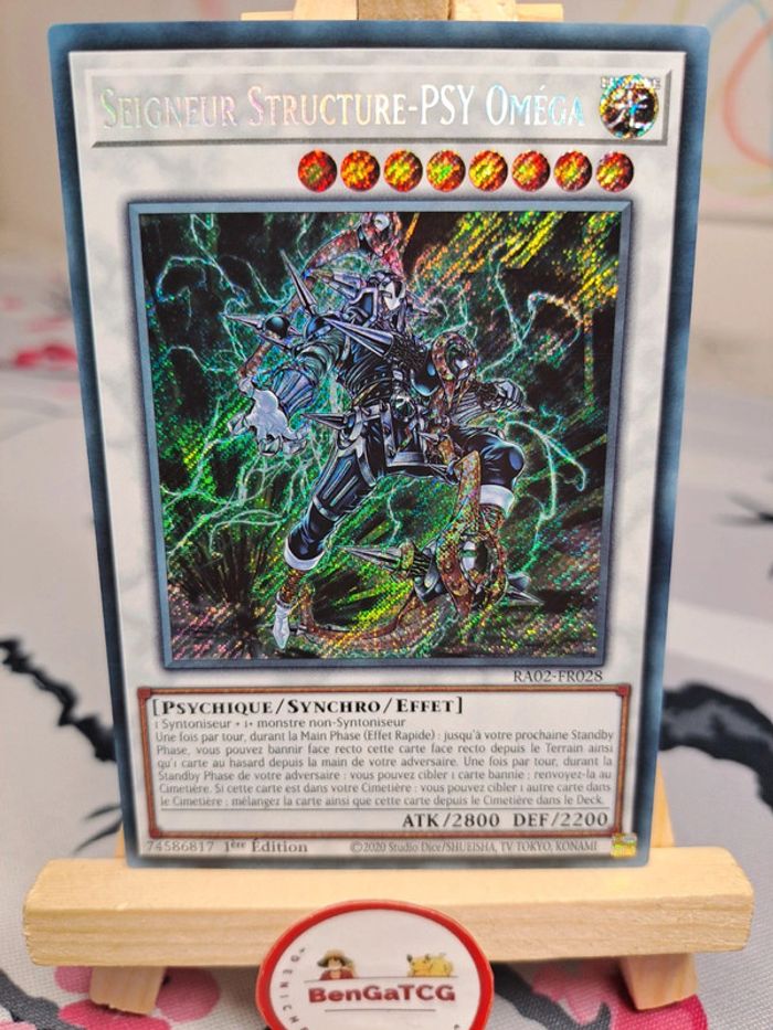 Seigneur Structure Psy Oméga RA02 FR028 Secret Rare Yu-Gi-Oh! Collection Rareté II 25th FR 1ère ed