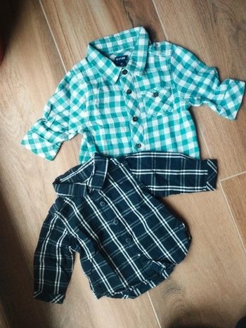 Lot de 2 chemises bébé garçon taille 1 mois Kiabi