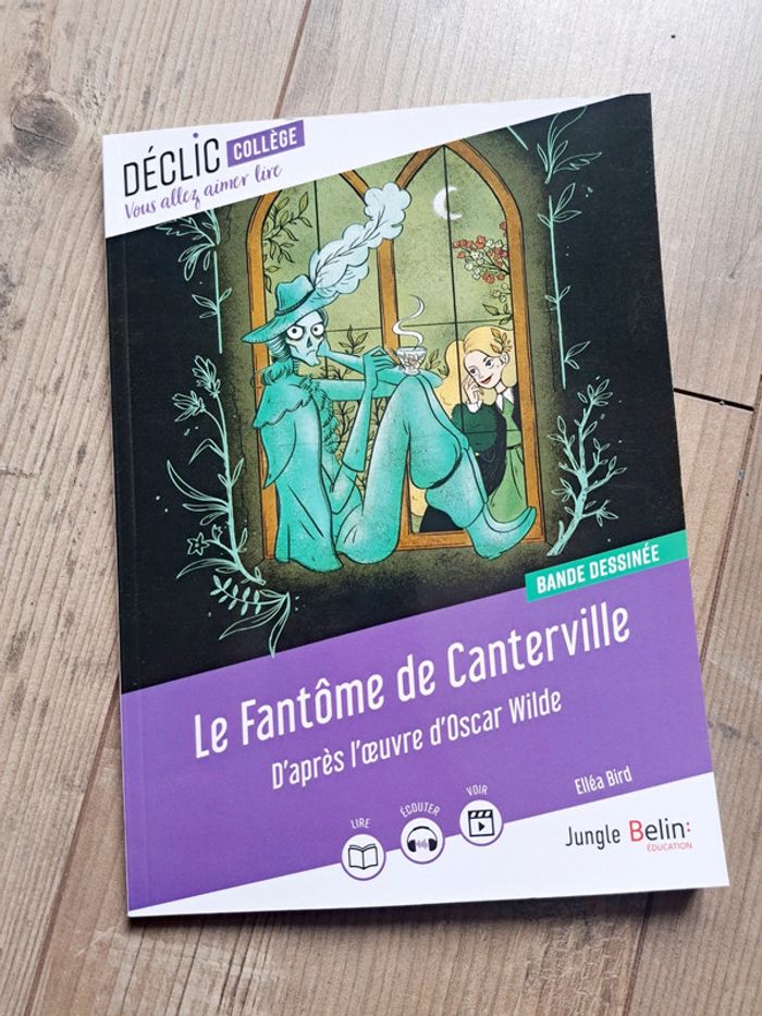 Le Fantôme de Canterville. En bande dessinée BD. D'après l'œuvre d'Oscar Wilde.