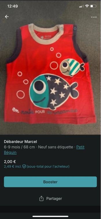 Débardeur bébé 