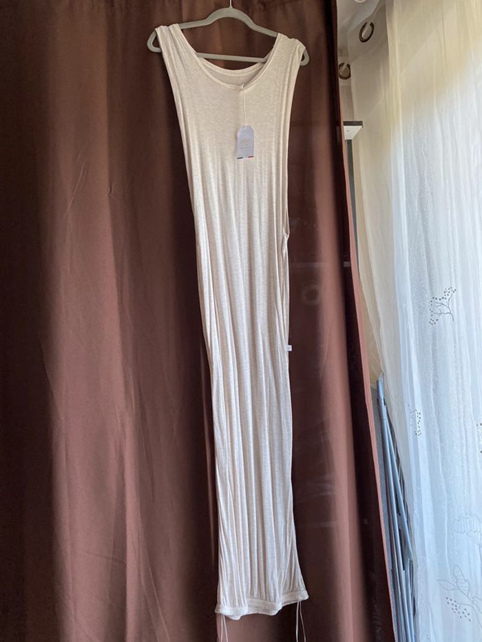 Superbe belle longue robe beige/vanille Le temps des cerises neuve avec étiquette taille S - photo numéro 2