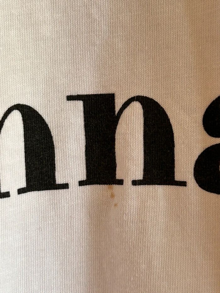 T-shirt blanc col v April Vintage - photo numéro 4