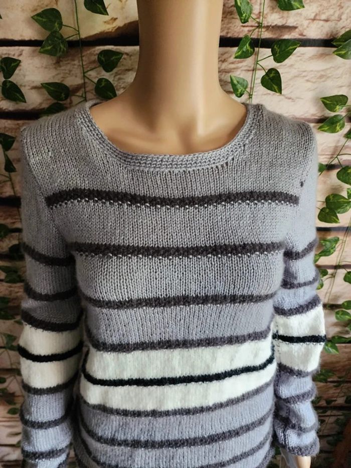 🌸Pull Laine Tons Gris Taille Unique 🌸 - photo numéro 2