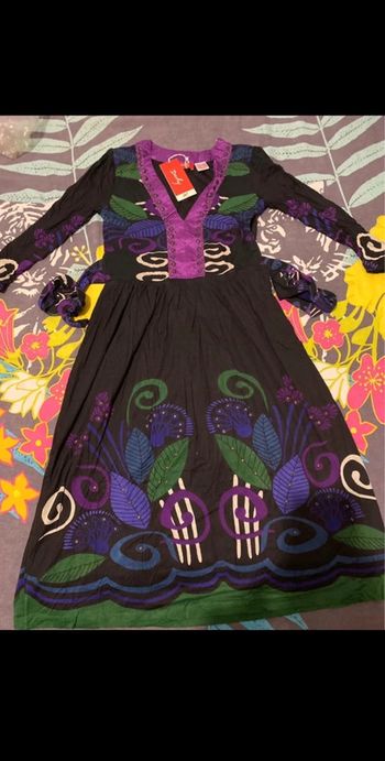 Derhy robe imprimée taille 34/36 neuve
