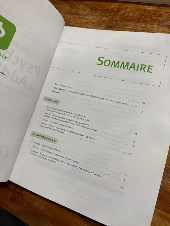 Livre, référentiel de psychiatrie et Addictologie - photo numéro 4