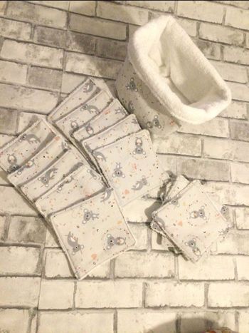 Lot panier et lingettes