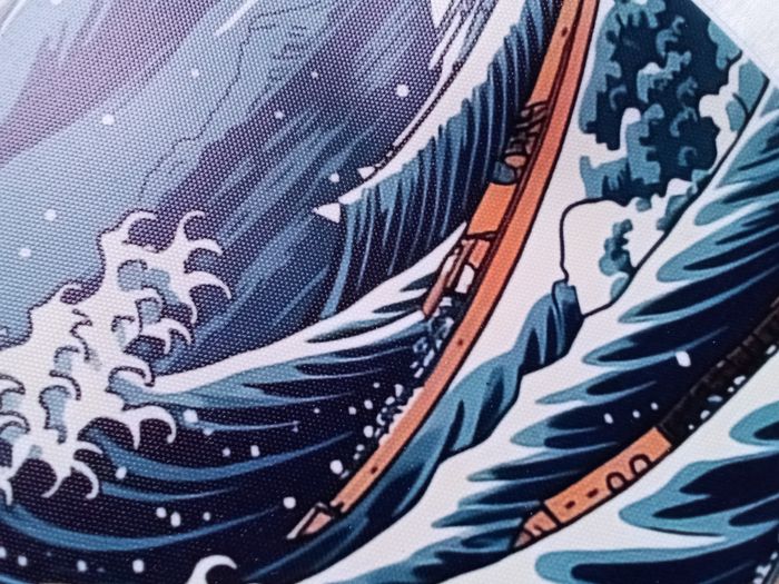 AFFICHE POSTER TOILE A3 JAPON VAGUE CERISIER EN FLEURS SAKURA - photo numéro 4