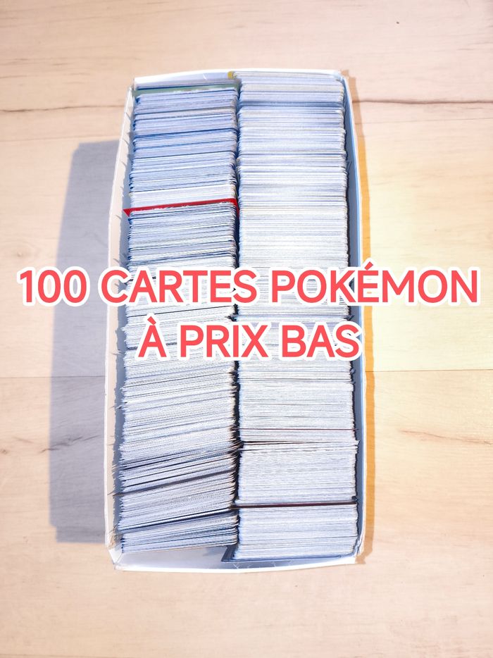 Lot de 100 cartes Pokémon VF en très bon état