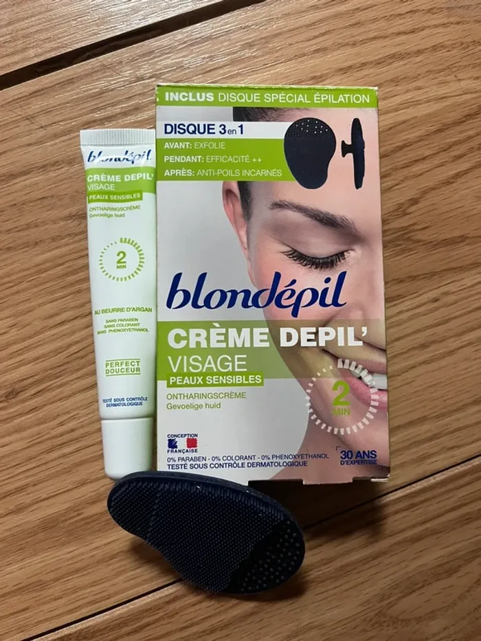 crème épilatoire visage boondepil