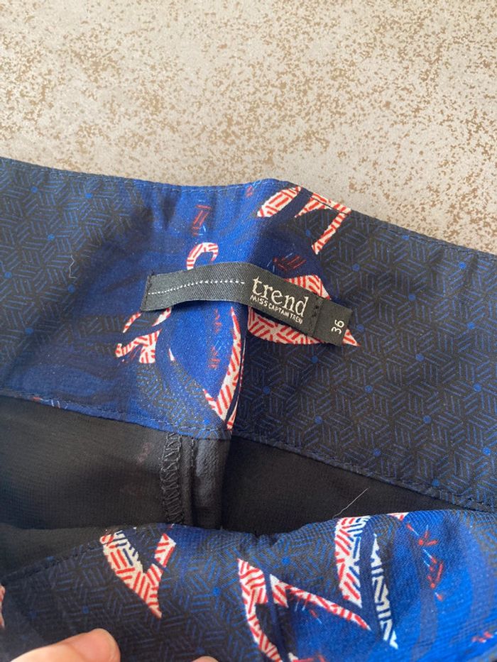 Pantalon bleu fluide captain tortue - photo numéro 3